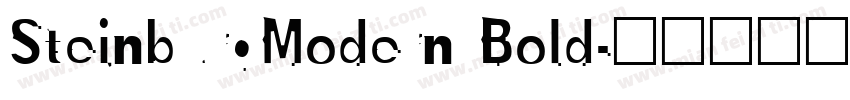 SteinburgModern Bold字体转换